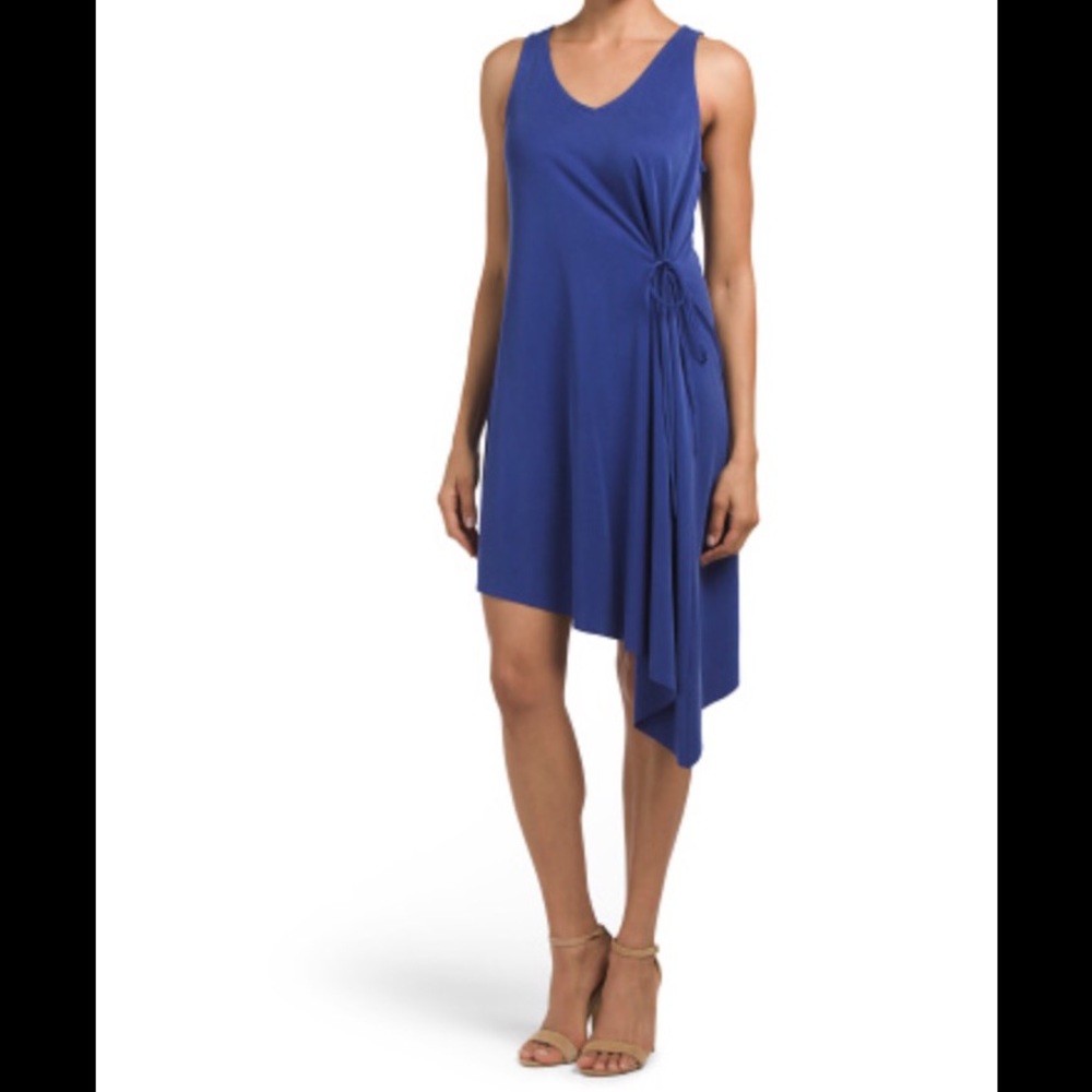 Asymmetrical hem dress